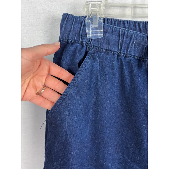 Universal Standard Jeans Denim Chambray Drawstring Pant Classic Capsule Fall - Picture 6 of 9